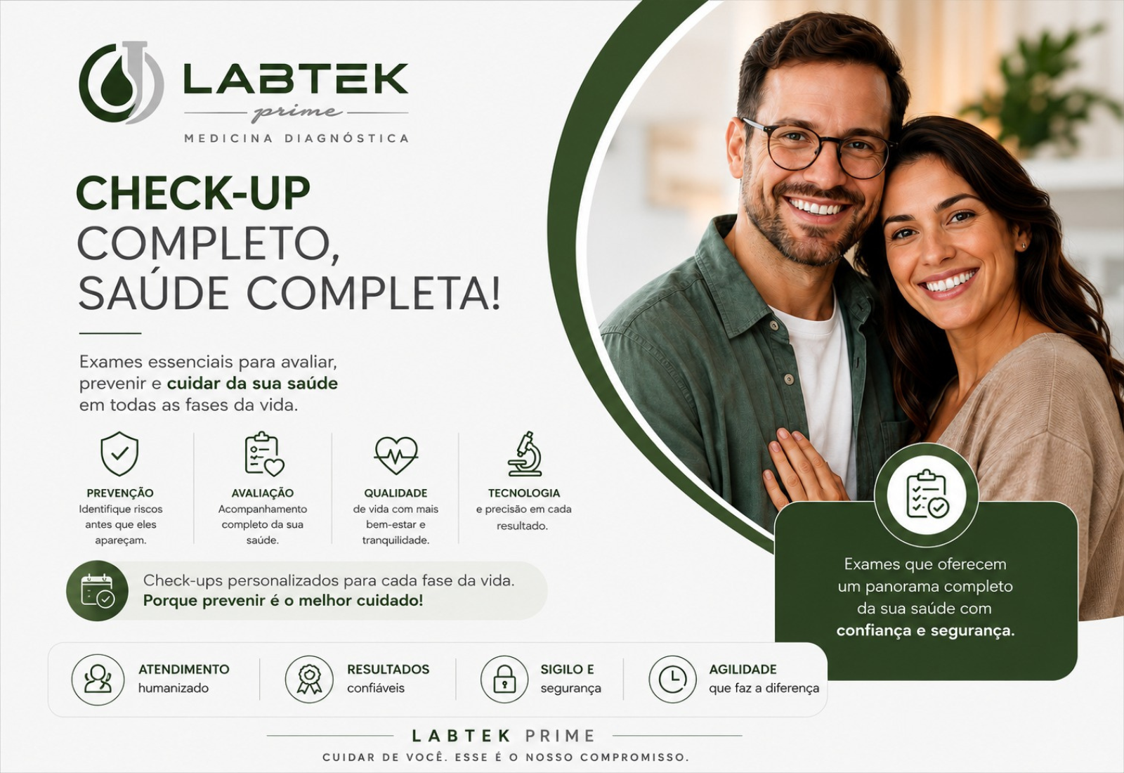 Equipe do Labteck Prime operando analisador laboratorial automatizado